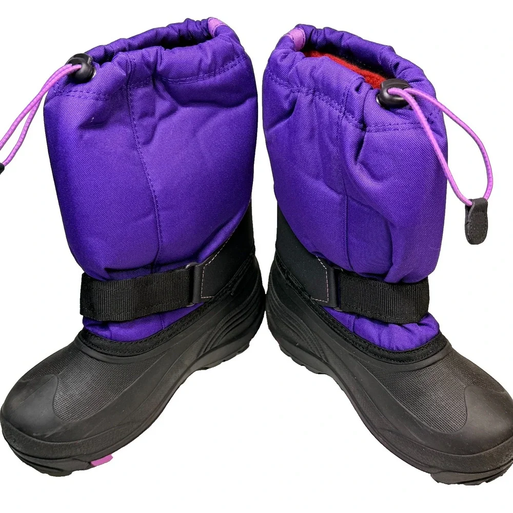 Kamik Youth Rocket Insulated Winter Snow Boots Purple Waterproof Size 4 NWT